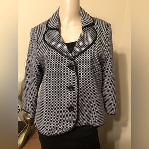KimRogers Black and White Jacket